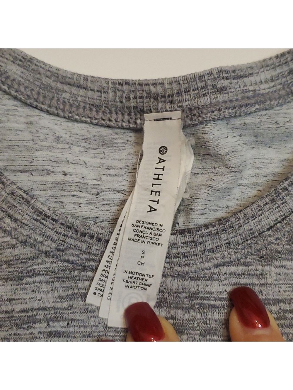 FINAL PRICE #1345 Athleta Activewear Top t588 - Picture 4 of 5